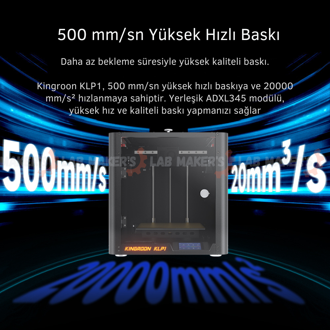 Kingroon KLP1 230 CoreXY Yazıcı - Klipper Firmware